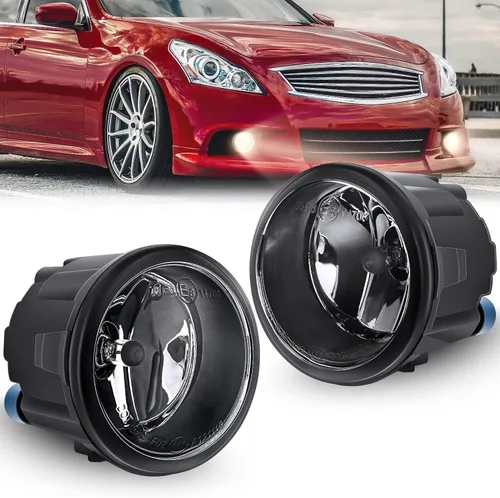Miniatura 13 de Conjunto de luces antiniebla Nilight Compatible con Nissan Maxima 2000 2001 Sentra 2002 2003 Frontier 2004 Xterra Lámparas de lente transparente