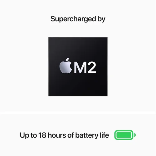 Miniatura 3 de Apple Laptop MacBook Air 2022 con chip M2, 13.6 pulgadas, 8 GB de RAM, 512 GB de almacenamiento SSD, Midnight (Renovado)
