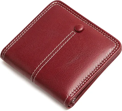 Miniatura 14 de TFKGS Tarjetero de crédito para mujer, cartera RFID de cuero para mujer con bloqueo de cremallera, llavero para tarjetas de acordeón, regalos