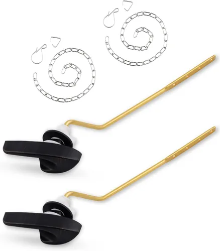 Miniatura 19 de iFealClear Kit universal de repuesto para manija de inodoro, mango de inodoro de montaje lateral/angular, compatible con Kohler Cromo