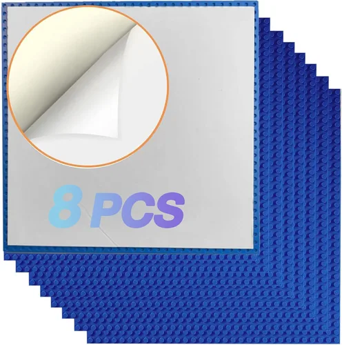 Miniatura 8 de Paquete de 6 placas base clásicas para construcción de ladrillos de construcción, 100% compatibles con las principales marcas, placas base de 10 x