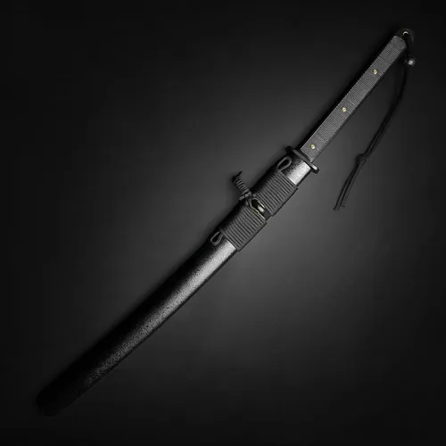Miniatura 4 de Mushashi - Espada wakazashi táctica moderna – Espada katana forjada a mano – Espada Samurai – Hoja de acero de alto carbono 1060 – Armas