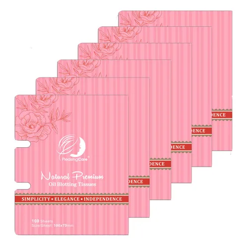 Miniatura 18 de Pañuelos naturales absorbentes de grasa facial, hojas de papel para eliminar manchas de grasa facial Bambú-Carbón vegetal