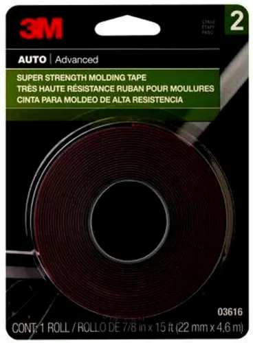 Miniatura 8 de 3M Scotch-Mount Cinta de moldura automotriz, adhesivo de doble cara súper resistente, 1/2 pulgada x 15 pies por rollo (paquete de 2) – para molduras