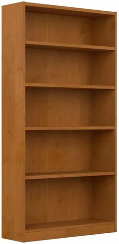 Miniatura 12 de Pemberly Row Librería pequeña de 2 estantes en olmo natural, madera de ingeniería Blanco puro