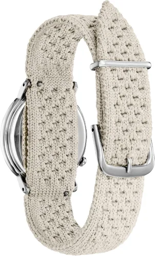 Miniatura 3 de Citizen Eco-Drive Ecosphere Women's Watch, Stainless Steel with ECOPET Substainable Nylon Strap, WHOLEGARMENT Construction, Lab-Grown Diamond, 3-Hand