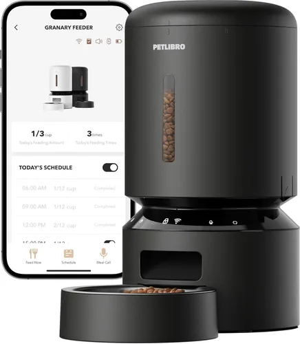 Miniatura 11 de PETLIBRO Comedero automático para perros con cámara, dispensador automático de comida para gatos, comedero lento para perros, video HD 1080P