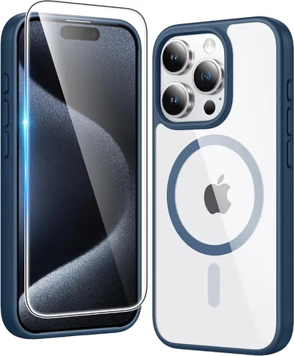 Miniatura 235 de FNTCASE Funda para iPhone 13 Pro-Max: Fundas magnéticas transparentes compatibles con Magsafe Slim anti amarillamiento protección contra caídas