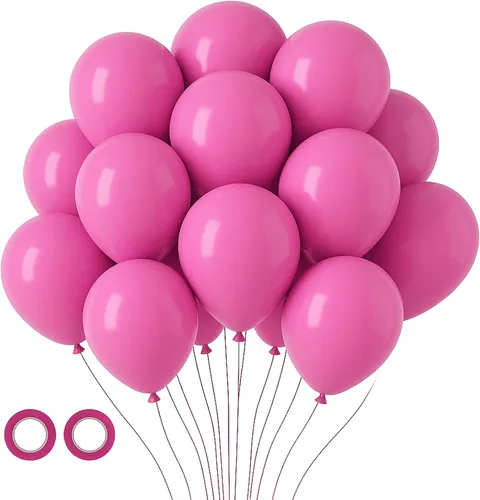 Miniatura 55 de Voircoloria - Globos azul bebé claro, paquete de 66 globos de 12 pulgadas de látex para fiestas para niños y niñas, para cumpleaños, baby shower, 16
