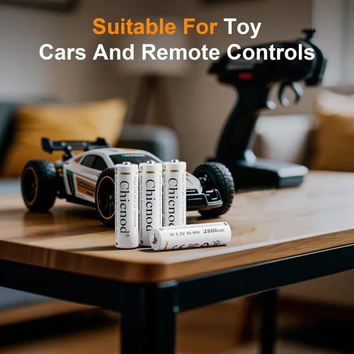 Miniatura 7 de Baterías AA Recargables con Cargador, Batería Ni-MH de Alta Capacidad de 2800mAh, Paquete de 8 de 1.2V Doble A NiMH con Cargador Tipo-C de Carga