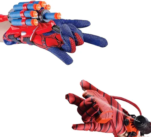 Miniatura 9 de 2 Piezas Lanzador de Telaraña de Muñeca - Lanzatelarañas de Alta Precisión para Cosplay, Juego de Roles y Diversión al Aire Libre - Correa