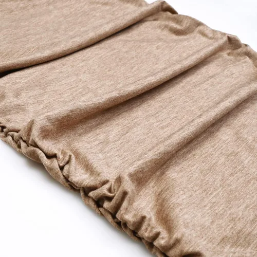 Miniatura 4 de GINKANA Camiseta de maternidad con manga corta de pétalo, cuello en V, con laterales fruncidos, informal, básica, túnica para embarazo