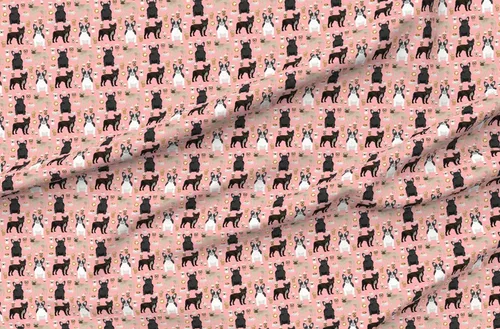 Miniatura 4 de Spoonflower Tela – Bulldogs franceses de café, lindos franceses, los mejores perros Bulldog Frenchie y estampados en tela de gasa, vestidos de moda