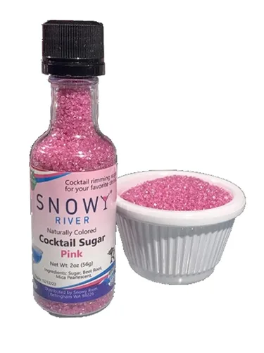 Miniatura 38 de Snowy River Azúcar de cóctel azul real, certificado Kosher de color natural azul real (8 onzas, cristal mediano)
