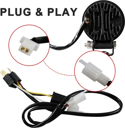 Miniatura 6 de SAUTVS Luces LED auxiliares de conducción para Can Am Ryker, luces antiniebla auxiliares con soportes de montaje para Can-Am Ryker 600 900 Sport &
