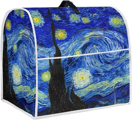 Miniatura 35 de Talayituse Beach Turtle Starfish Print Stand Mixer Cover for 4.5-5 Quarts Kitchen Aid, Washable Mixer Dust Cover with Handle and Pocket Kitchen