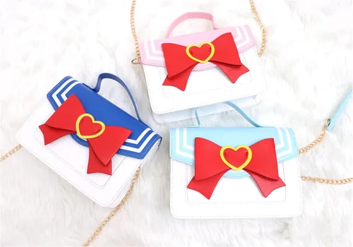 Miniatura 3 de PROCOS Bolsos de mujer Kawaii Anime Sailor Cosplay PU Bolso de cuero PU Cadena de lazo bandolera Bolso bandolera Bolso bandolera