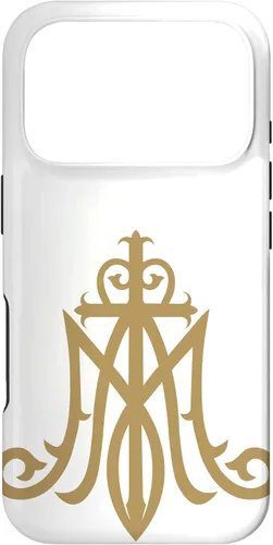 Miniatura 29 de Funda católica con monograma para iPhone 15 Virgin Mary Insignia Ave Maria