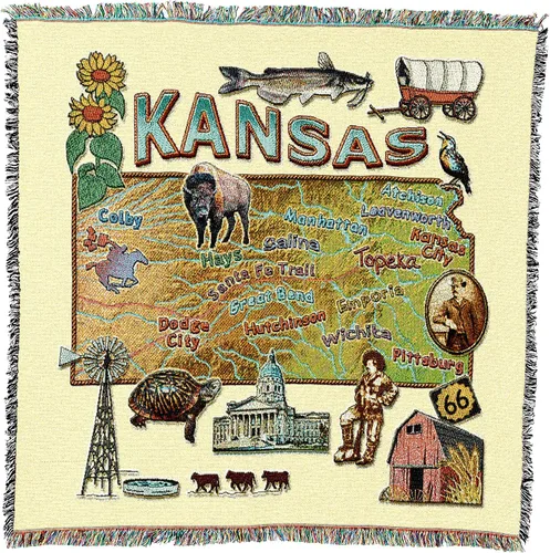 Miniatura 21 de Pure Country Weavers State of Alabama - Manta cuadrada para regalo, manta de tapiz tejida de algodón, fabricada en los Estados Unidos