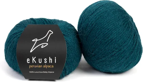 Miniatura 8 de 100% Hilo de Alpaca para Bebé para Tejer y Ganchillo - Juego de 3 Madejas de Hilo Premium DK - Ligero, Hipoalergénico y Térmico Hecho en Perú - N010