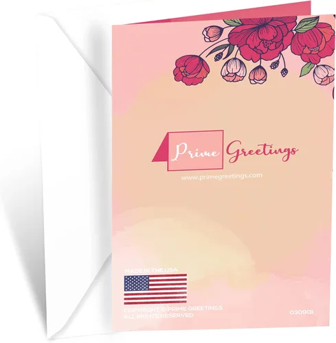 Miniatura 4 de Tarjeta de cumpleaños de Prime Greetings para cuñada, fabricada en Estados Unidos, ecológica, cartulina gruesa con sobre premium 5in x 7.75in