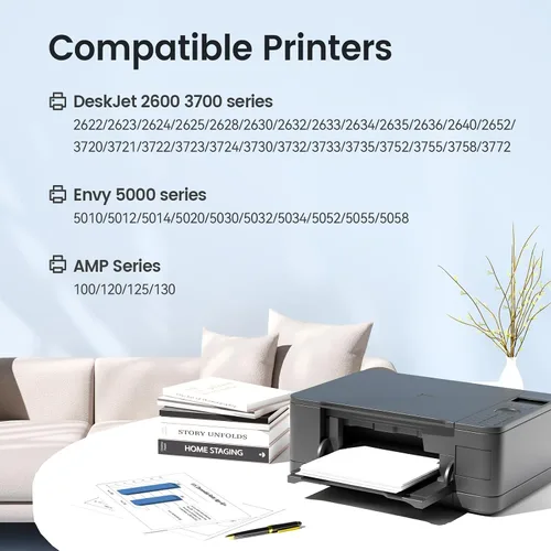 XJI Cartuchos de tinta remanufacturados de repuesto para HP 65 XL 65XL, paquete combinado negro y tricolor, para impresora inalámbrica todo en uno