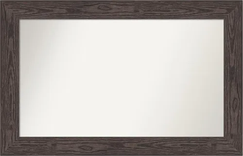 Miniatura 533 de Amanti Art Espejo personalizado, espejo de baño negro puente, espejo de pared o espejo de tocador de baño sobre el fregadero (26 x 26 pulgadas)