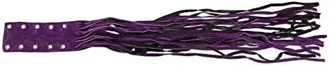 Miniatura 2 de Dream Motorcycle Riding - Funda de embrague de freno negro y morado con flecos de piel 21.5