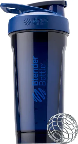Miniatura 13 de BlenderBottle Strada Tritan - Botella mezcladora con tapa de bloqueo, 28 onzas, negra Negro