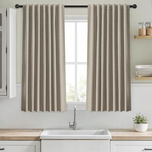 Miniatura 40 de Cortinas opacas de 54 pulgadas de largo para dormitorio, sala de estar, cortinas beige con aislamiento térmico, oscurecimiento de la habitación