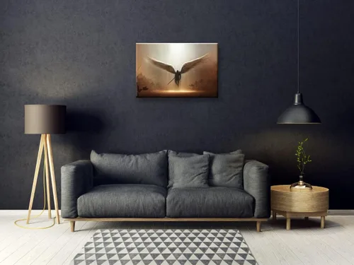 Miniatura 2 de Arte de pared en lienzo estirado de ángeles de fantasía para sala de estar, dormitorio, decoración del hogar, cuadro de arte abstracto de anime