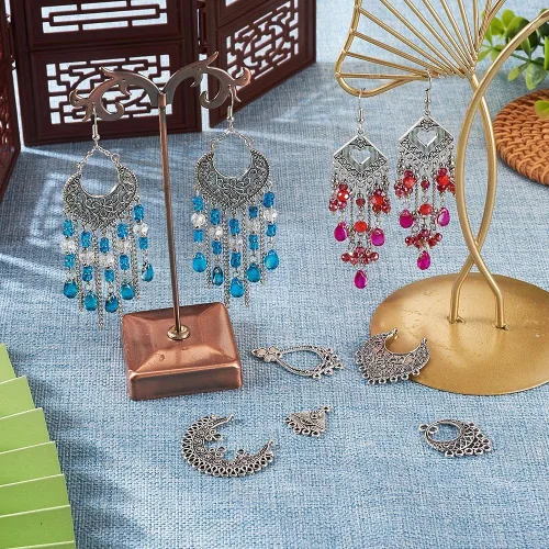 Miniatura 3 de Pandahall - Colgantes de araña de aleación tibetana para hacer joyas y collares