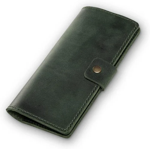 Miniatura 16 de PEGAI Fundas de cuero personalizadas hechas a mano para chequera personal Funda y cartera de cuero 100% envejecido Funda de chequera de negocios