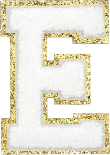 Miniatura 25 de GYGYL - 3 parches de letras deportivas de felpilla con purpurina, parches para planchar de tamaño grande para decoración de disfraces