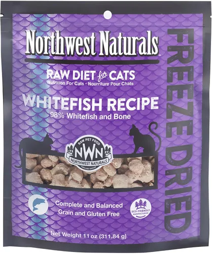 Miniatura 16 de Northwest Naturals Alimento liofilizado de carne de res y trucha para gatos y gatitos, bocados del tamaño de un bocado, saludable, limitado