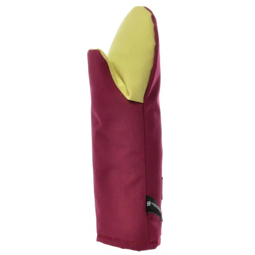 Miniatura 28 de San Jamar KT0215 Kool-Tek Manopla de protección para horno para temperatura convencional Nomex, 15" de longitud, rojo
