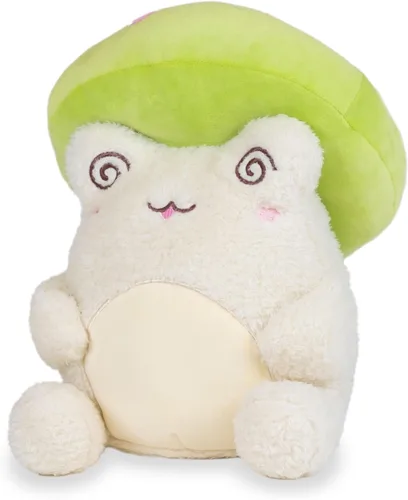 Miniatura 2 de Cuddle Barn PlushGoals - Groovy Daisies Toadstool Wawa The Froggie Soft Kawaii Flower Cute Frog Juguete de peluche de rana, 9 pulgadas