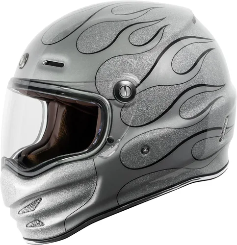 Miniatura 9 de Casco Torc T-9 Retro de Cara Completa Deep Stage Blanco satinado
