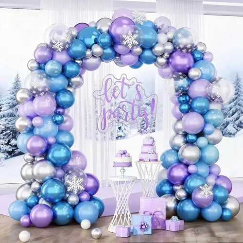 Miniatura 9 de HILAVO Kit de Arco de Globos Pastel Macaron Rosa Azul Verde Morado Amarillo Color Pastel Arcoíris Confeti Globos de Látex Guirnalda para Pascua