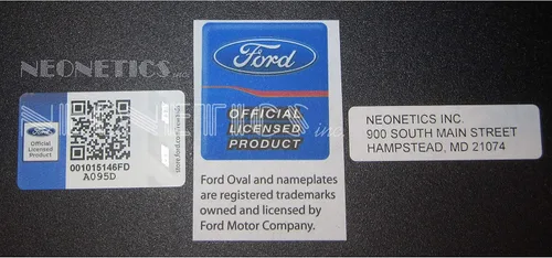 Miniatura 2 de Neonetics - Letrero de neón para Ford OLP Shelby Cobra Mustang con respaldo de tubos de vidrio real soplados a mano, rojo, blanco y azul, mide 20