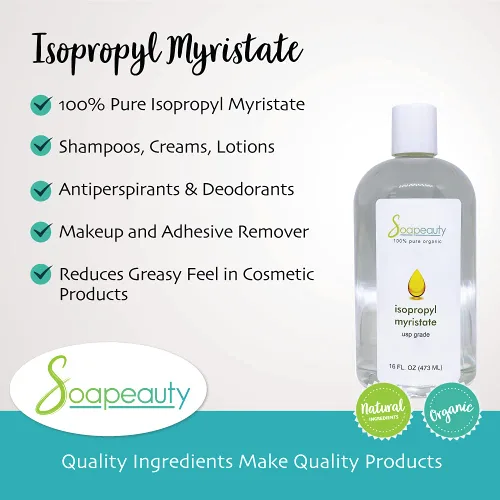 Miniatura 2 de ISOPROPYL Myristate grado cosmético para fabricación de jabón, fragancias, champú, cremas y lociones, removedor de maquillaje y adhesivo