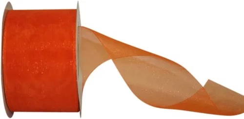 Miniatura 40 de Reliant Ribbon 25621-053-09C Cinta transparente de gasa, 1-1/2 pulgadas x 100 yardas, azul