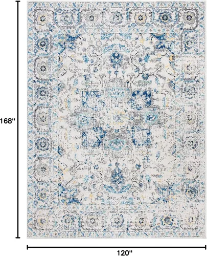 Miniatura 2 de Safavieh MAD603D - Tapete con diseño de medallón desgastado copo de nieve, colección Madison, no suelta pelos, fácil de cuidar, vestíbulo, alto