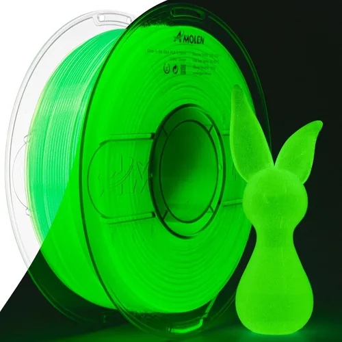 Miniatura 45 de AMOLEN - Filamento de impresora 3D de seda PLA, PLA tricolor púrpura/verde azul/naranja quemado de 0.069 pulgadas, filamento brillante de cambio