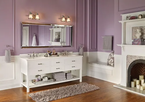Miniatura 2 de Moen Wynford T4520BN - Grifo de baño de arco alto de dos manijas de níquel cepillado con manijas de palanca, requiere válvula, T4520BN cepillado
