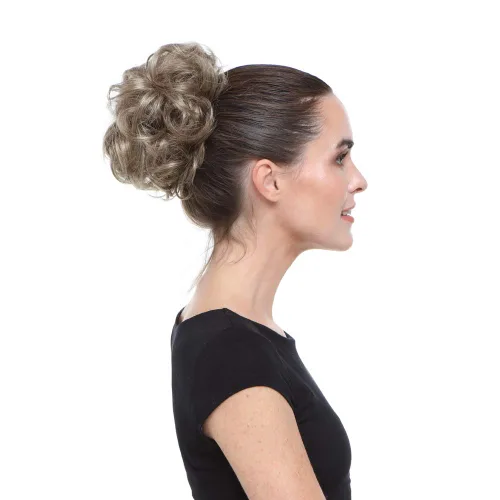 Miniatura 7 de HAIR COUTURE Avanti Moño desordenado - Pieza de extensión sintética instantánea, con pelo rizado ondulado postizo para mujeres