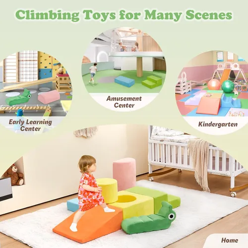 Miniatura 7 de Bloques de escalada para niños pequeños, juguetes de escalada para interiores, bloques de escalada para bebés, juego de bloques de escalada