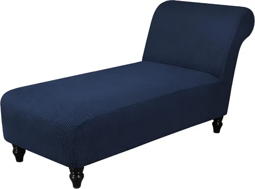 Miniatura 15 de Funda elástica para tumbona, funda para silla sin brazos para sala de estar y dormitorio, tela jacquard suave, lavable a máquina para protector