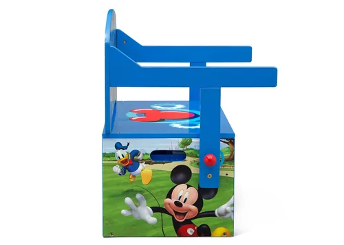 Miniatura 7 de Delta Children - Banco de actividades convertible para niños, con certificado Greenguard Gold, Mickey Mouse de Disney