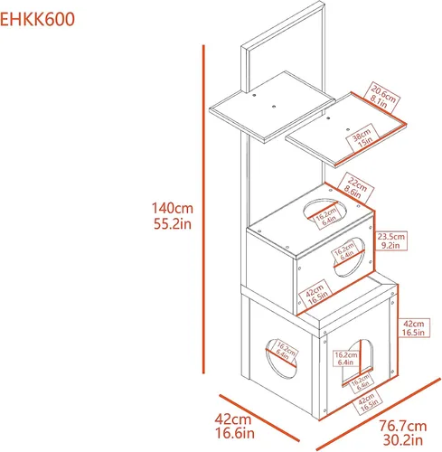 Miniatura 6 de Mueble trepador para gatos ecoFLEX New Age Pet